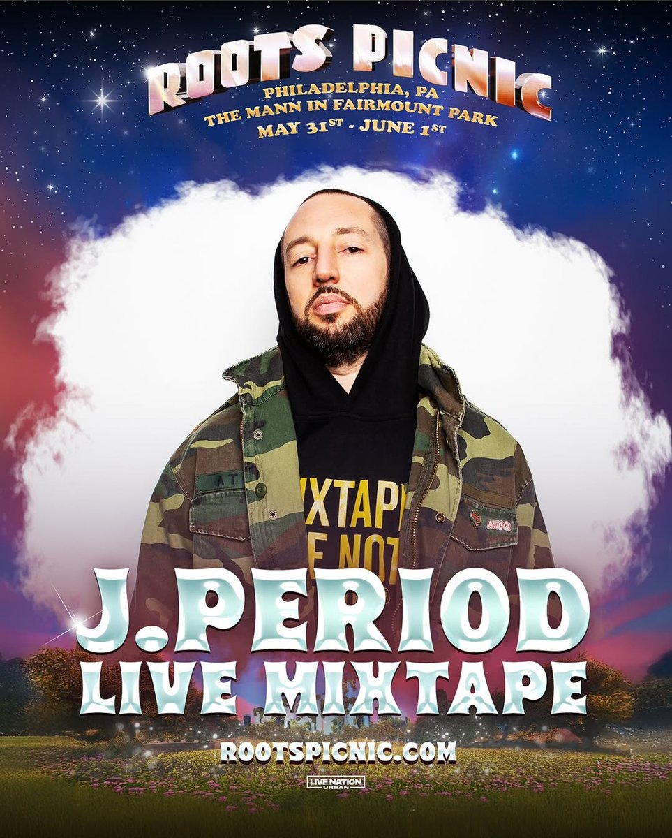 J.PERIOD (@jperiodbk) on Twitter photo SUMMER MADNESS 🔥😱 🚀
J.PERIOD LIVE MIXTAPE FEAT. BLACK THOUGHT, PUSHA T & 2 CHAINZ
LIVE AT THE ROOTS PICNIC 2025. LFG!!
#JPERIODLiveMixtape <a href="/blackthought/">Black Thought</a> <a href="/PUSHA_T/">King Push</a> <a href="/2chainz/">Tity Boi (2 Chainz)</a> <a href="/rootspicnic/">Roots Picnic</a> <a href="/theroots/">The Roots</a> <a href="/StroElliotMusic/">Stro Elliot</a> SUMMER MADNESS 🔥😱 🚀
J.PERIOD LIVE MIXTAPE FEAT. BLACK THOUGHT, PUSHA T & 2 CHAINZ
LIVE AT THE ROOTS PICNIC 2025. LFG!!
#JPERIODLiveMixtape <a href="/blackthought/">Black Thought</a> <a href="/PUSHA_T/">King Push</a> <a href="/2chainz/">Tity Boi (2 Chainz)</a> <a href="/rootspicnic/">Roots Picnic</a> <a href="/theroots/">The Roots</a> <a href="/StroElliotMusic/">Stro Elliot</a>