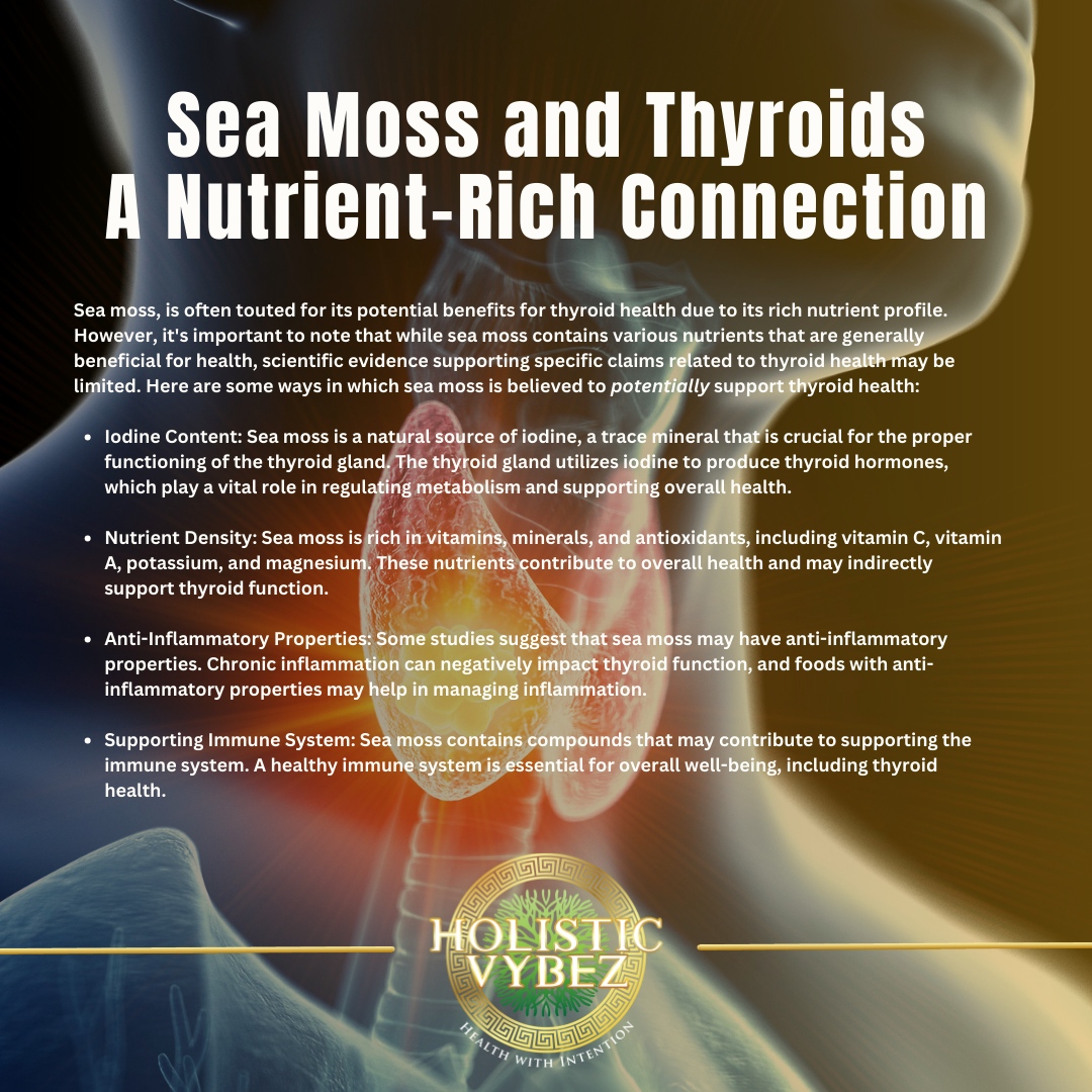 CYoung25fd8h's tweet image. Nourishing the thyroid with the power of sea moss! Packed with iodine and a wealth of nutrients, sea moss may offer support for thyroid health. Always consult with your healthcare professional for personalized advice. 📷📷 #ThyroidHealth #SeaMossBenefits