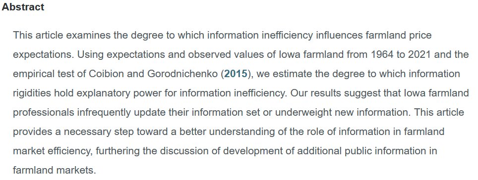 Land Economics Journal tweet media