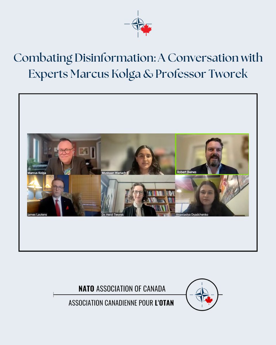 We had the privilege of hosting Marcus Kolga and Professor Tworek for an eye-opening conversation on the growing implications of disinformation in today’s digital age.

Catch the full discussion on our YouTube Channel: ttps://www.youtube.com/live/OoQqCgSC5xU?si=4vYTCHH5avhx4_XC
