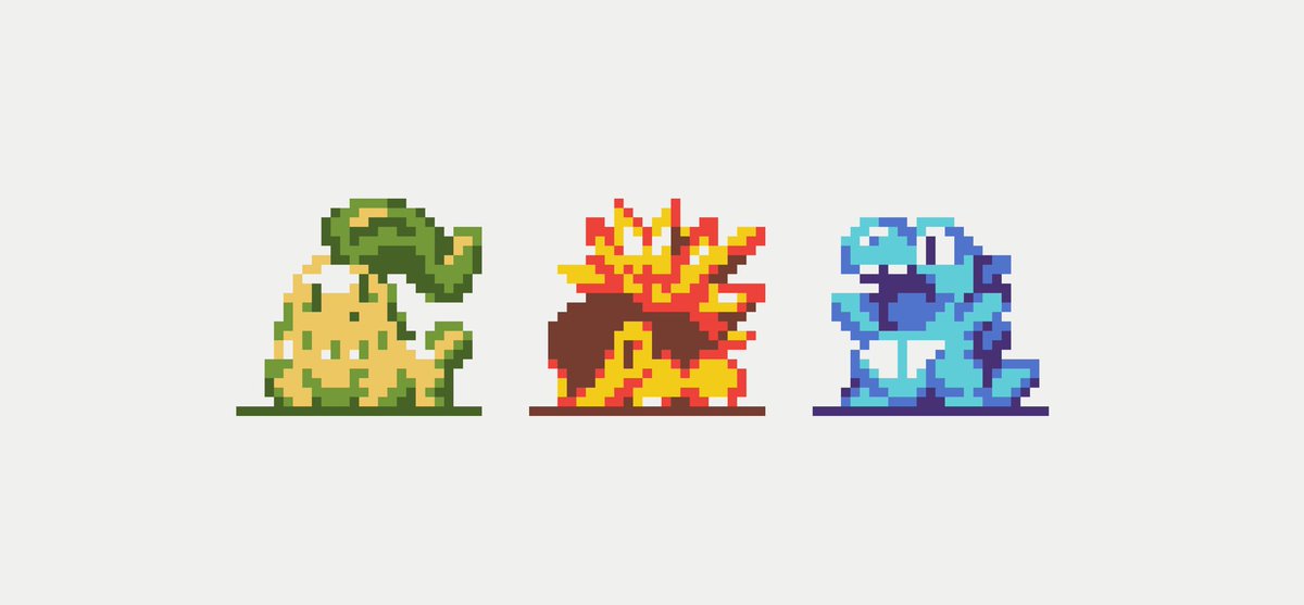 NotCleverTom's tweet photo. Gen 2 starter gang https://t.co/o3pYxb1Gim