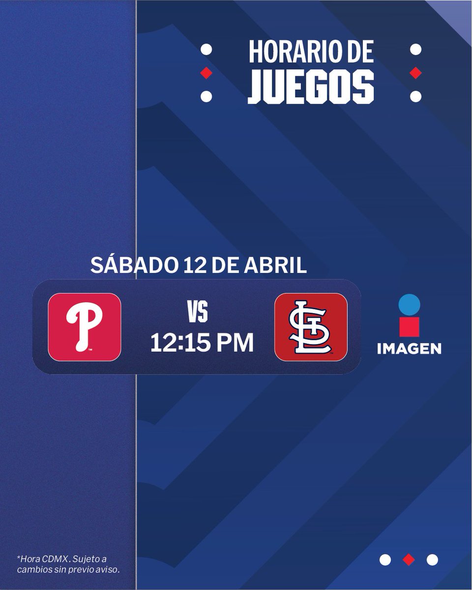 MLB_Mexico's tweet photo. ¡Apunta 📝!
Esta es la programación de la semana. https://t.co/nYnoKil60R