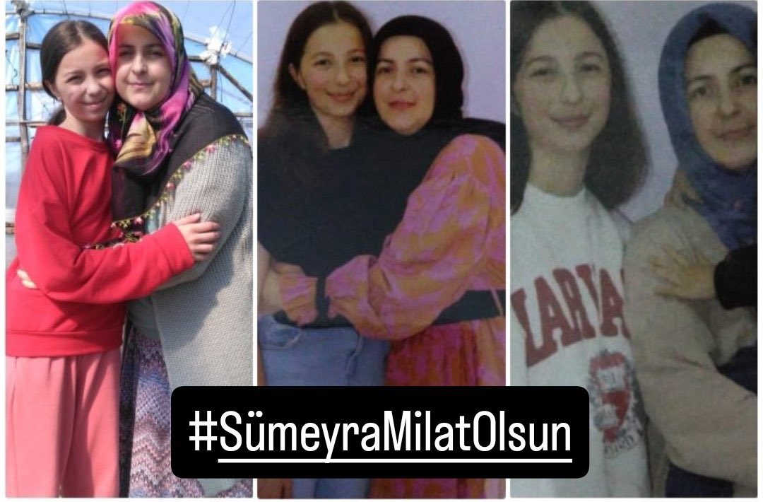 Benim oğlumdan 1 yaş küçük güzel Sümeyram😔Oğlumun 10 yaşındayken saçlarına aklar düştü, Sümeyra ise dayanamadı toprağa düştü😔😔.Çocukları ihtiyarlattınız, omuzlarına kocaman yükler bıraktınız, yatacak yeriniz yok...
#SümeyraMilatOlsun