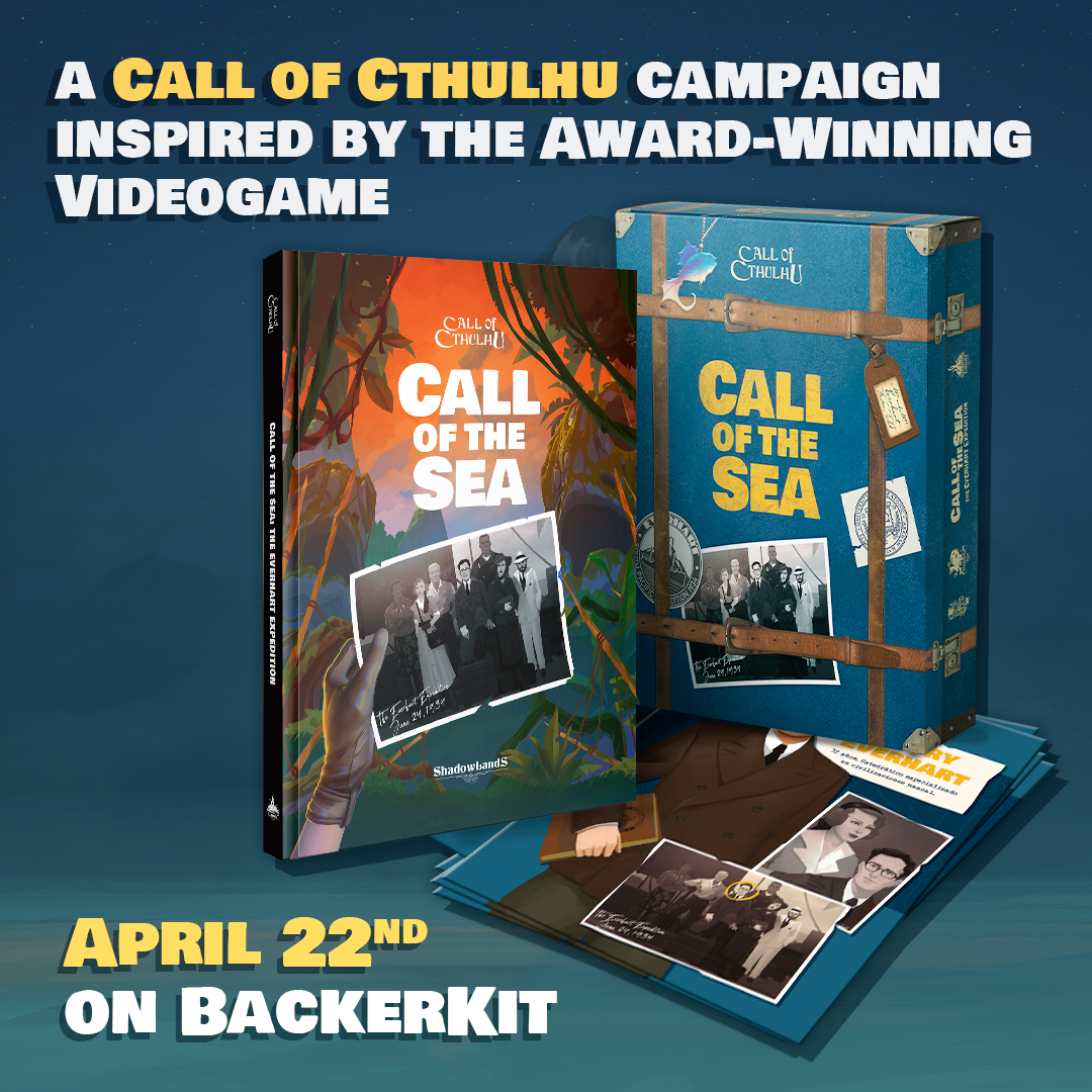 🌊 Have you heard the #CallOfTheSea? A Lovecraftian tale like no other.

Join 'The Everhart Expedition', a brand new #CallOfCthulhu campaign inspired by the award-winning video game.

Follow us on #Backerkit. backerkit.com/call_to_action…
