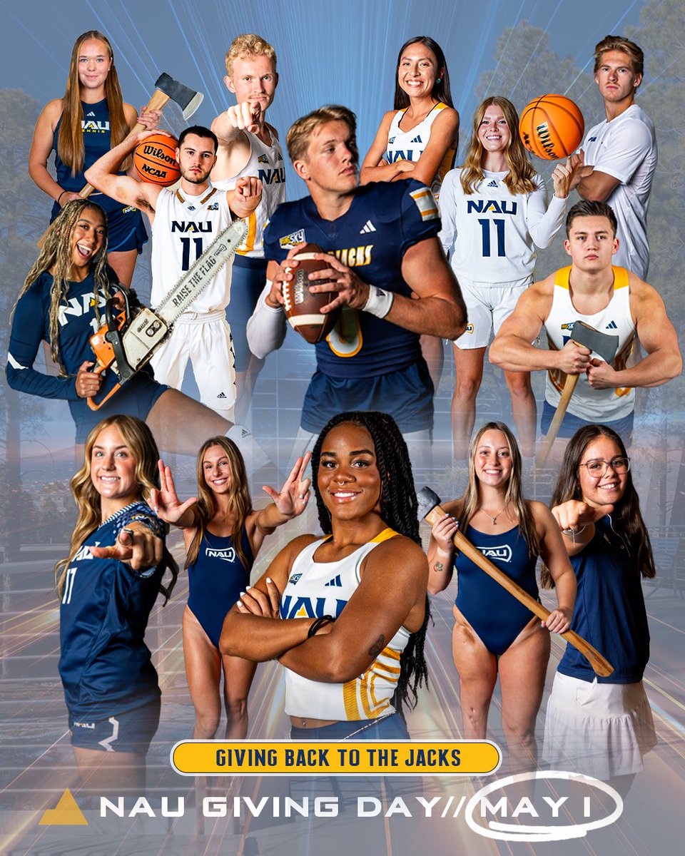 Honoring our history, shaping the future 🏔️

Giving Day is just three weeks out! Save the date &amp; give early! 
🔗 givingday.foundationnau.org

#RaiseTheFlag | #NAUGivingDay