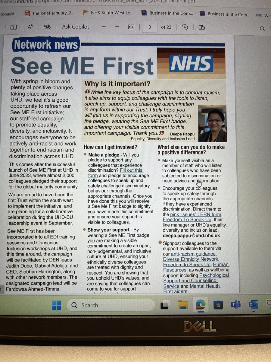 Deepa Pappu She/her (@pappudeepa) on Twitter photo Ready for the See ME First event on 15th and 17th April with our new See ME First display. Delivered the Conscious Inclusion workshop to 22 colleagues at <a href="/UHD_NHS/">University Hospitals Dorset NHS Foundation Trust</a> another great week! Special thanks to <a href="/jon/">Jon-Paul</a> <a href="/chris/">chris</a> & <a href="/Em__Welham/">Emma Welham</a> for your support <a href="/S_HarringtonNHS/">Siobhan Harrington</a> <a href="/judithdub/">judith dubé</a> Ready for the See ME First event on 15th and 17th April with our new See ME First display. Delivered the Conscious Inclusion workshop to 22 colleagues at <a href="/UHD_NHS/">University Hospitals Dorset NHS Foundation Trust</a> another great week! Special thanks to <a href="/jon/">Jon-Paul</a> <a href="/chris/">chris</a> & <a href="/Em__Welham/">Emma Welham</a> for your support <a href="/S_HarringtonNHS/">Siobhan Harrington</a> <a href="/judithdub/">judith dubé</a>