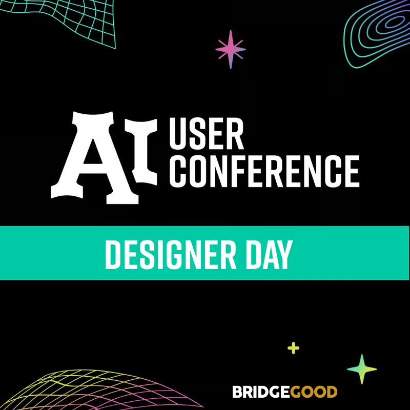 bridgegood's tweet photo. #BRIDGEGOOD is teaming up with the #AI User Group Conference — 3 days of AI tools, workshops, and creative energy. Join @BRIDGEGOOD for Designer Day on April 16 at Fort Mason, SF. We’ll be talking #DesignForSocialGood and connecting with the community. https://t.co/P3ztexH5S9 https://t.co/X9U6JOxCgM