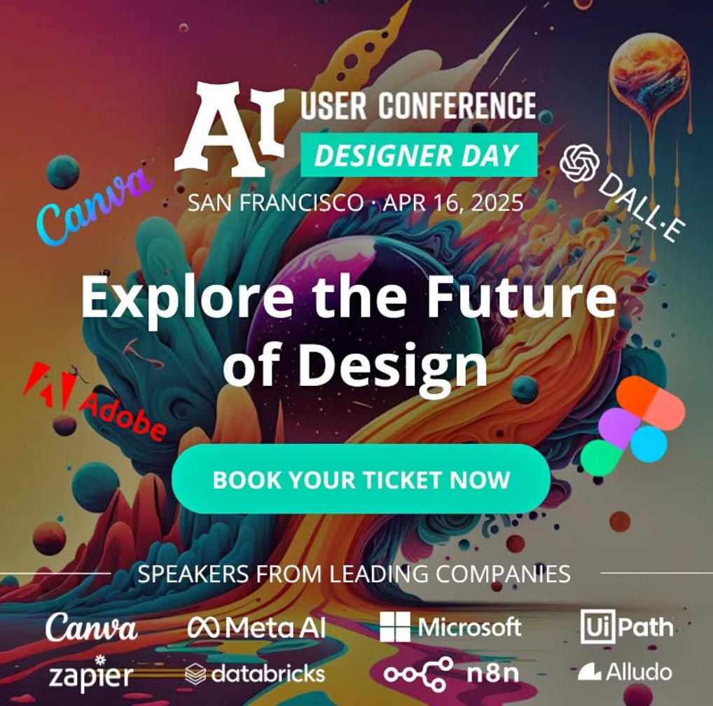 bridgegood's tweet photo. #BRIDGEGOOD is teaming up with the #AI User Group Conference — 3 days of AI tools, workshops, and creative energy. Join @BRIDGEGOOD for Designer Day on April 16 at Fort Mason, SF. We’ll be talking #DesignForSocialGood and connecting with the community. https://t.co/P3ztexH5S9 https://t.co/X9U6JOxCgM