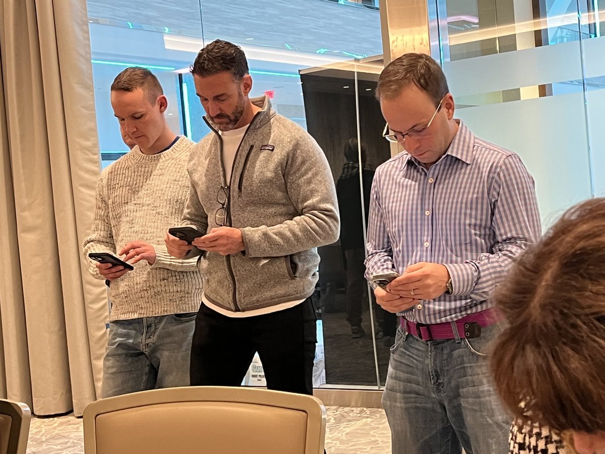 KevinMcKim's tweet photo. When GoDaddy has an AMA at the ICA meeting, domainers rather check on their auction biddings. #ica #internetcommerce #domainers #domainnames https://t.co/hLqb9fFtTc