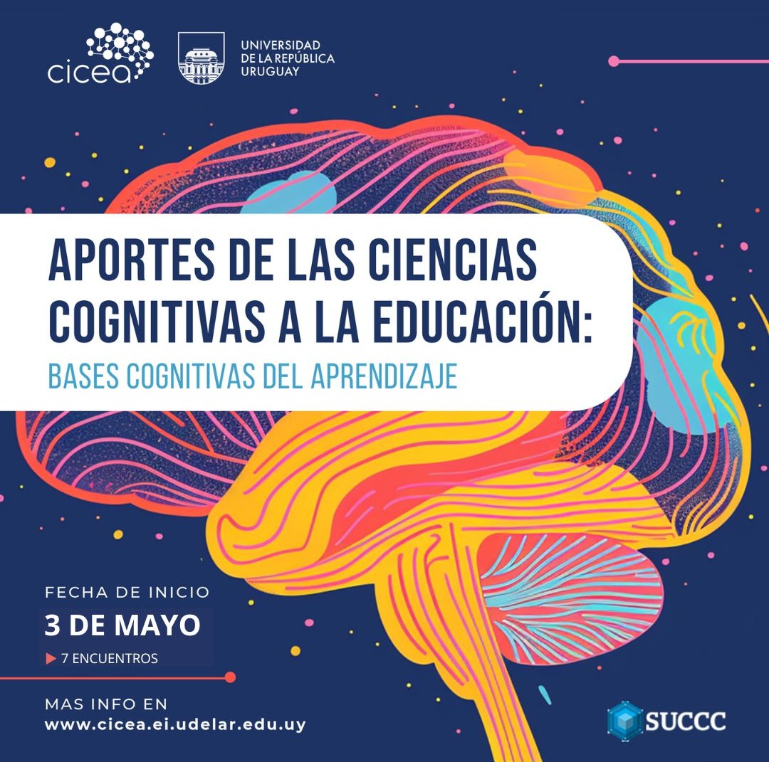 SUCCCuy's tweet photo. inscripciones: https://t.co/gwShVazrrT

📢Ya están abiertas las inscripciones para una nueva edición del curso -> Aportes de las Ciencias Cognitivas a la Educación: bases cognitivas del aprendizaje. https://t.co/IdSacE8c8L