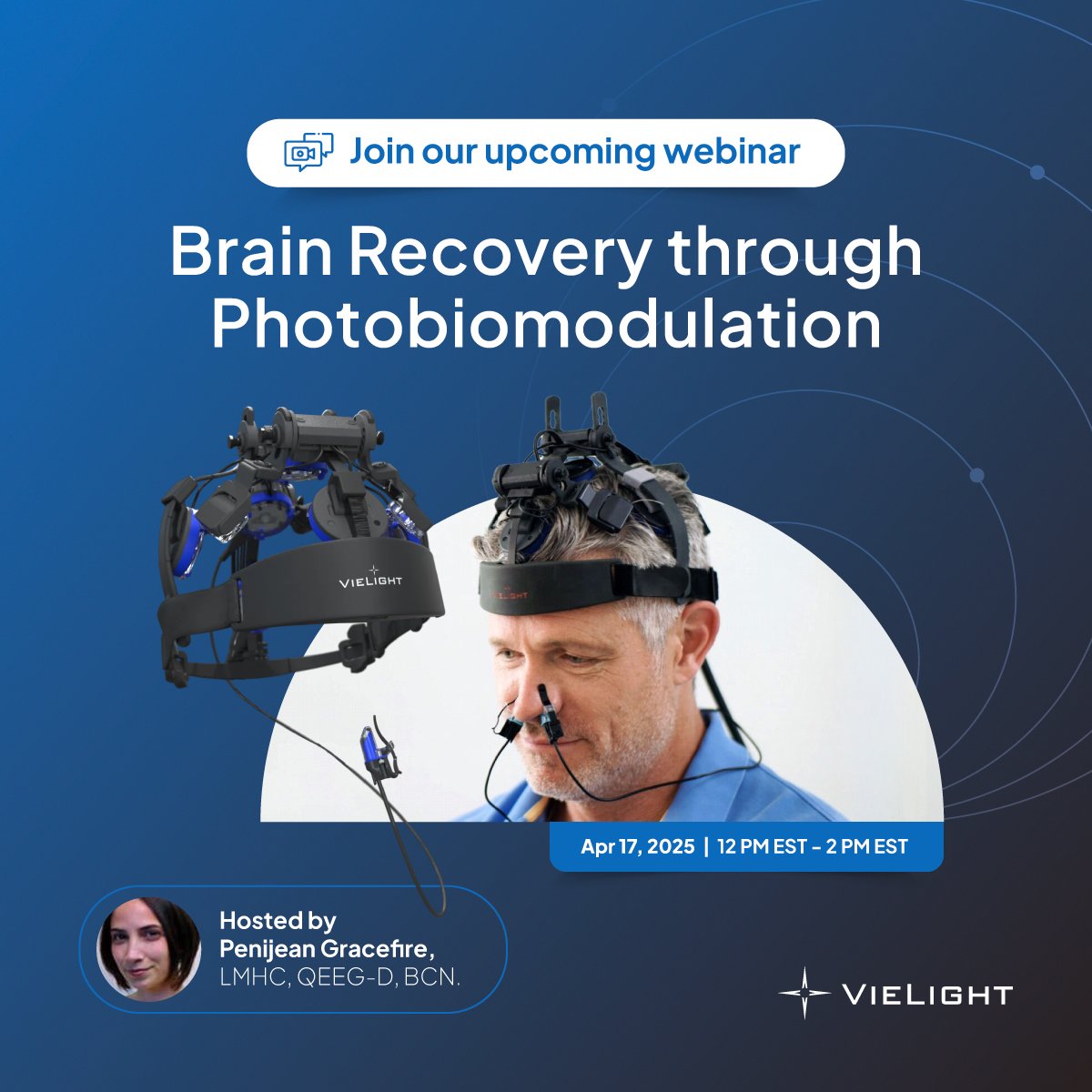 We would like to invite you to an inspiring new webinar about neurotechnology and brain recovery.

· Photobiomodulation and Brain Recovery: A Deeper Look with Penijean Gracefire 
· Apr 17, 2025 
· 12 PM EST - 2 PM EST

Register here: us02web.zoom.us/meeting/regist…