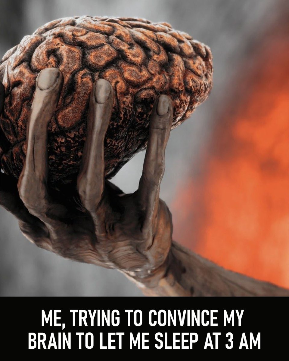 NecrophosisGame's tweet photo. Me at 3AM: Okay brain, let's call it a night.
Brain: Decay never sleeps.
#DarkHumor #SurrealMemes #Necrophosis #HorrorGame #GamedevMeme https://t.co/9ULh0NAR4K
