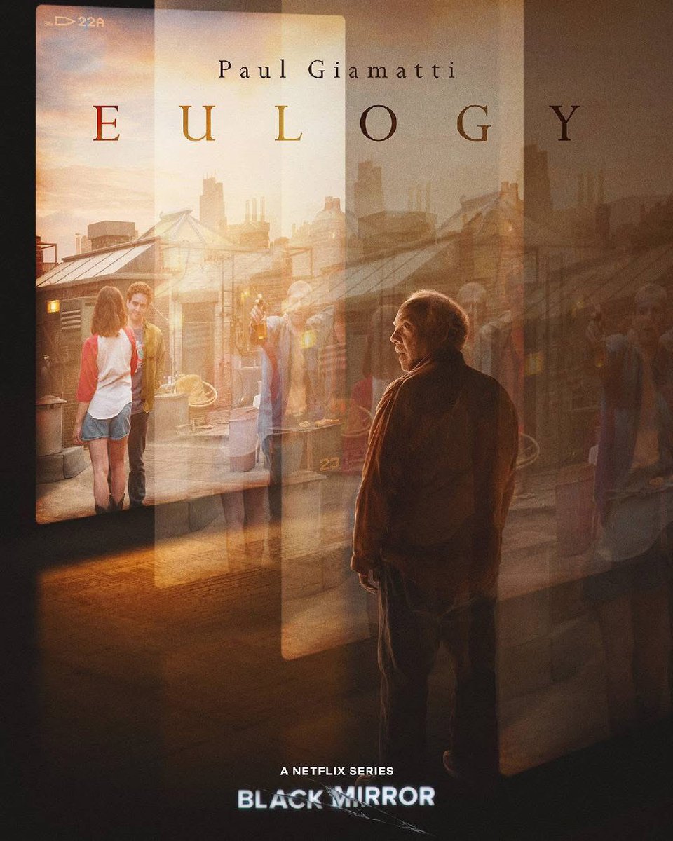 I implore you to watch EULOGY, part of BLACK MIRROR’s seventh season. Truly a tapestry of emotion. A story of regret and flaws. The writing, the performances, the presentation, all fantastic. Gimatti is sublime (as ever).