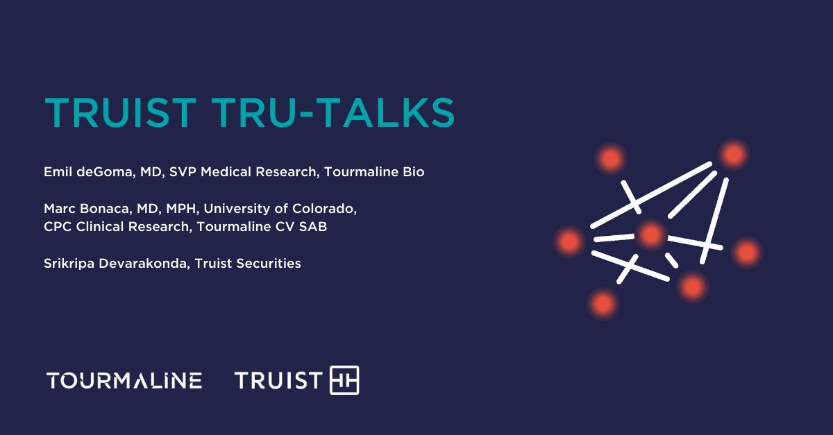 Appreciated the chance to join <a href="/Truist/">Truist</a> Tru-Talks with Dr. Marc Bonaca to discuss the CVD treatment landscape, targeting inflammation, key takeaways from ACC, and the evolving vision for CVD care. Learn more: bit.ly/4dRQiZk