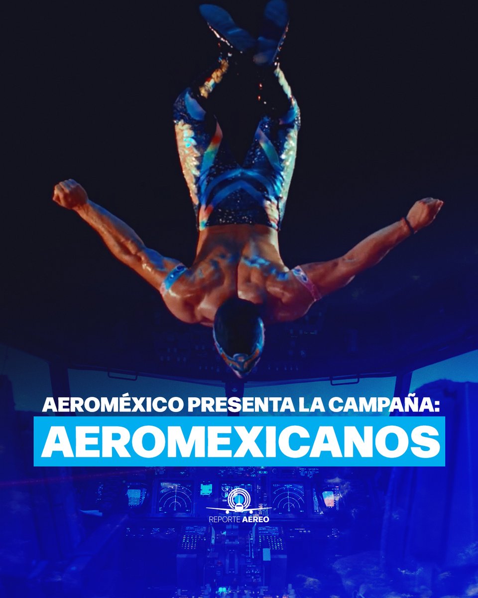 ReporteAereoMX's tweet photo. 🇲🇽✈️ @Aeromexico presenta “Aeromexicanos”, una campaña que combina la emoción de volar con la lucha libre mexicana.
Abrimos hilo sobre esta poderosa fusión de cultura y altura. 🧵 https://t.co/JBfeqhbjAj