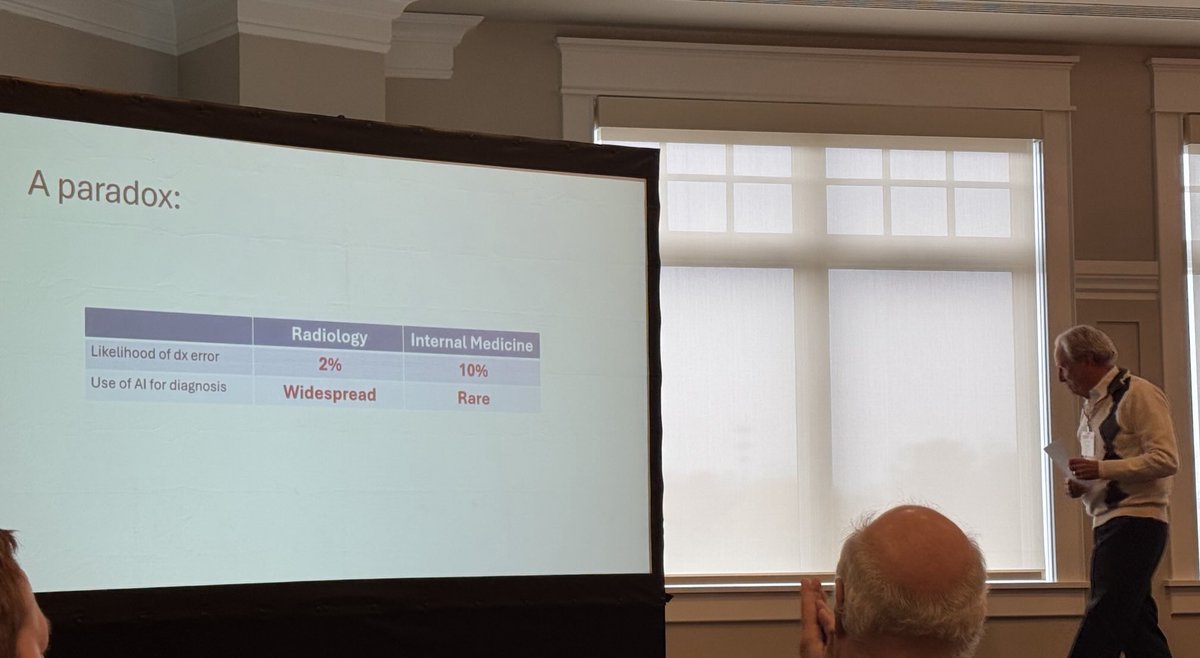 Seth M Hardy, MD MBA (@sethmhardy) on Twitter photo Final 🎤 drop from Dr. Mark Graber <a href="/AIHF2025/">AIHF2025 | Human Factors & AI in Patient Safety</a> #AIHF2025 Final 🎤 drop from Dr. Mark Graber <a href="/AIHF2025/">AIHF2025 | Human Factors & AI in Patient Safety</a> #AIHF2025