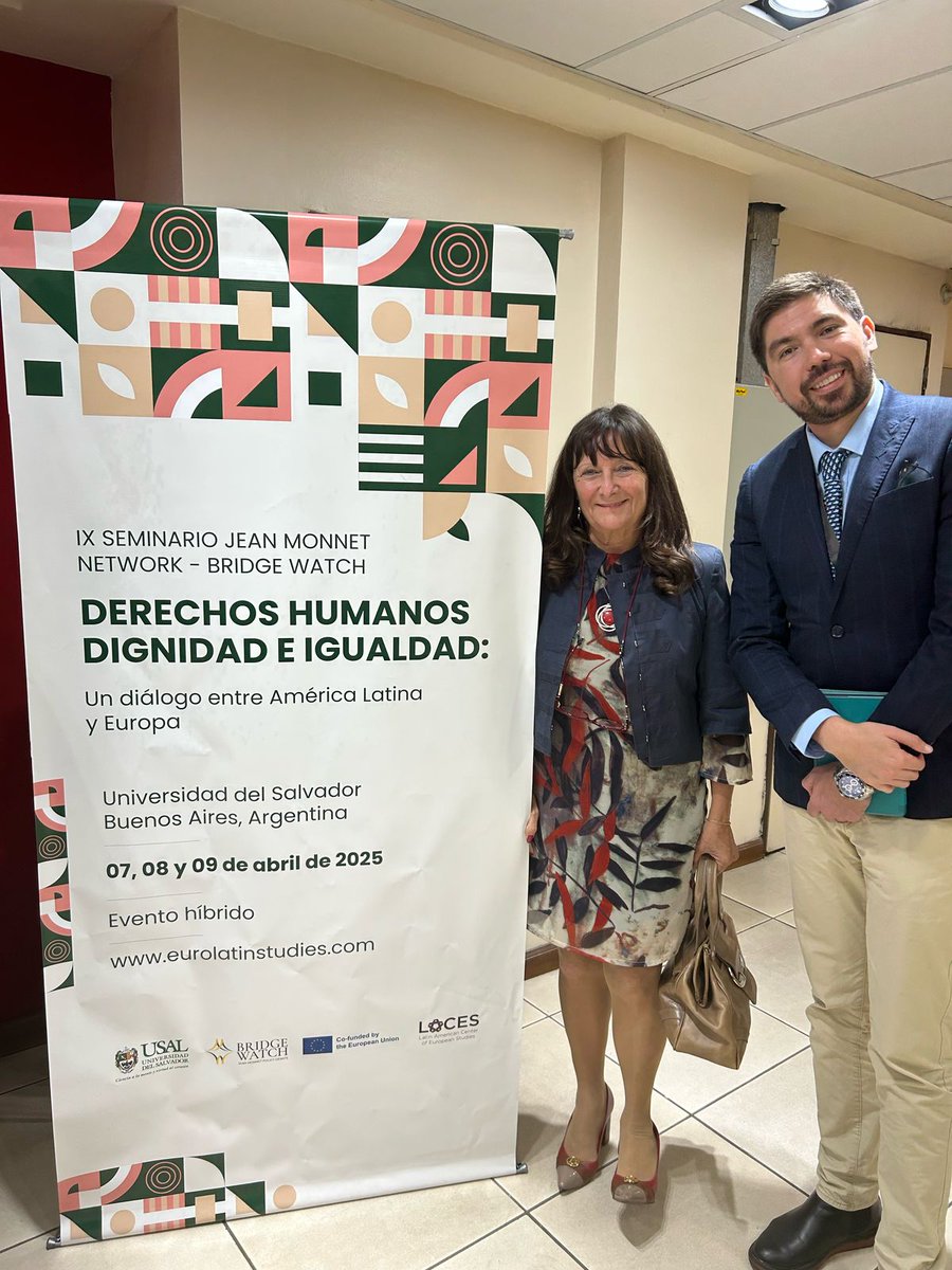 🌍Nuestro profesor <a href="/WalterArevaloR1/">Walter Arevalo Ramirez, PhD.</a> representó a nuestra Facultad en el IX Jean Monnet Seminar en Buenos Aires, en el marco del proyecto Bridge Watch🇪🇺. Un espacio clave de cooperación internacional y reflexión sobre derechos humanos.

#JurisMásGlobal #SomosJuris #SoyRosarista