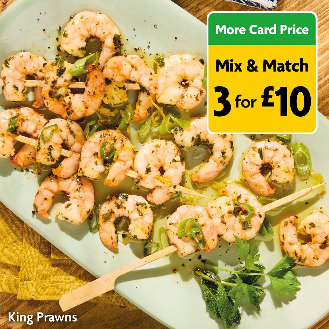 Who's ready for the first BBQ of the year? ☀️ Get 3 for £10 on selected meat and fish when you scan your More Card... Mix and match for your perfect combo💚