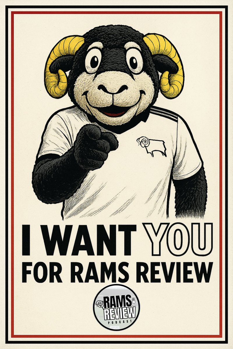 𝗪𝗲 𝘄𝗮𝗻𝘁 𝘆𝗼𝘂 𝗳𝗼𝗿 𝗥𝗮𝗺𝘀 𝗥𝗲𝘃𝗶𝗲𝘄!

Join the Rams Review Podcast team and bring your unique perspective to the Derby County community.​

Send us a DM today!

#dcfc #dcfcfans