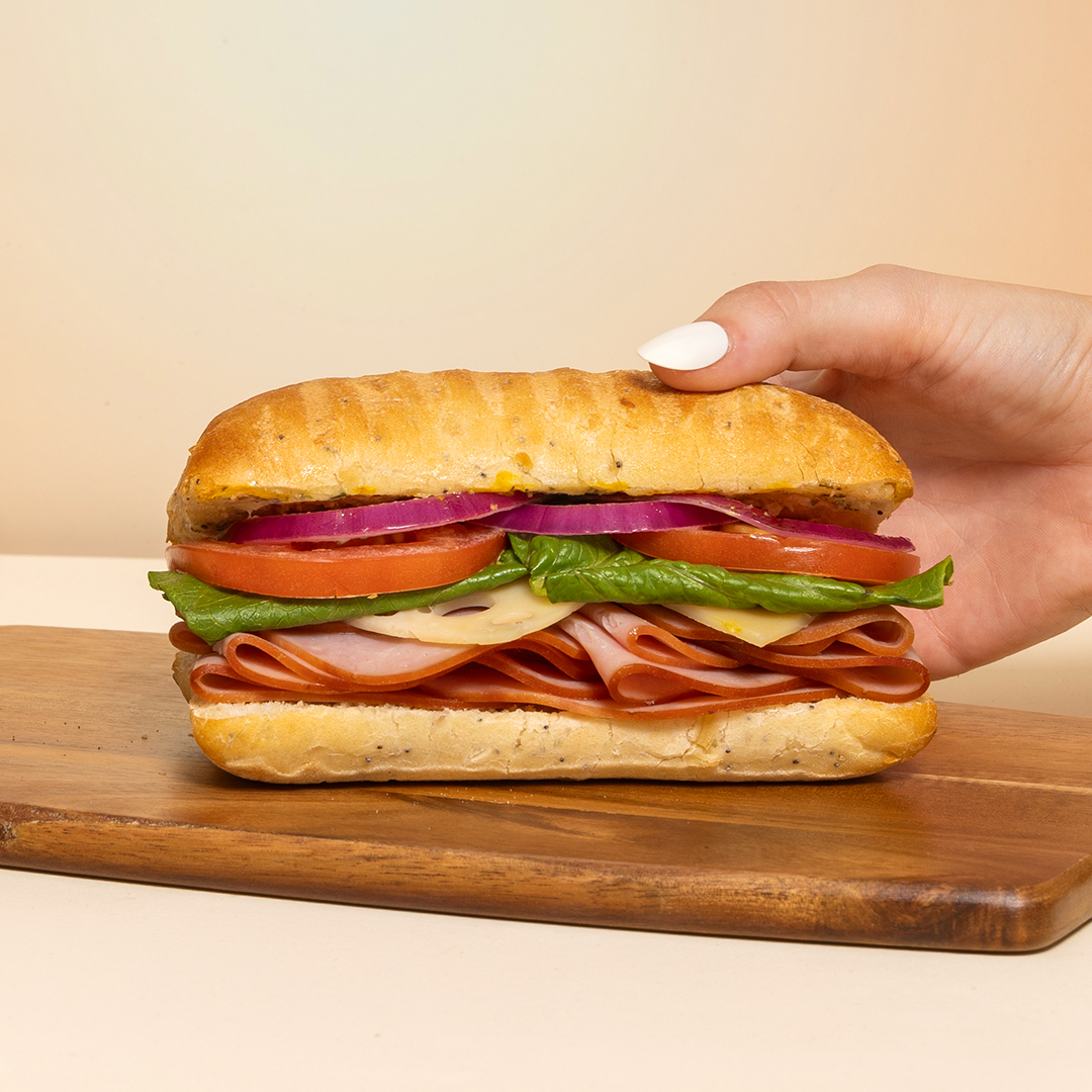 FrullatiCorp's tweet photo. An important meal deserves delicious food! Try the Bistro Ham Cheese today! 🥪😋 https://t.co/H7PDovt0wL