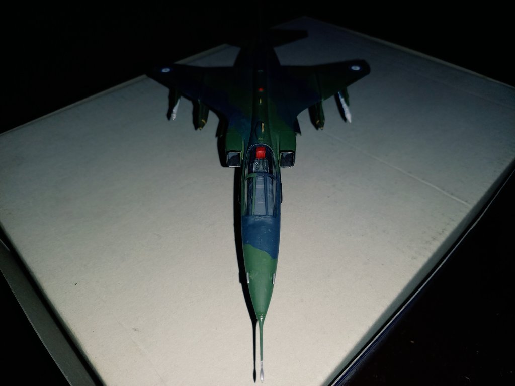 amato_tania's tweet photo. Y después de más de un mes finalmente termine el Jaguar A en escala 1/72. Lo malo de los jets modernos llevan mucho tiempo #Jaguar #JaguarA #Scale172 #Hobbyboss https://t.co/7yMrgBWOWu