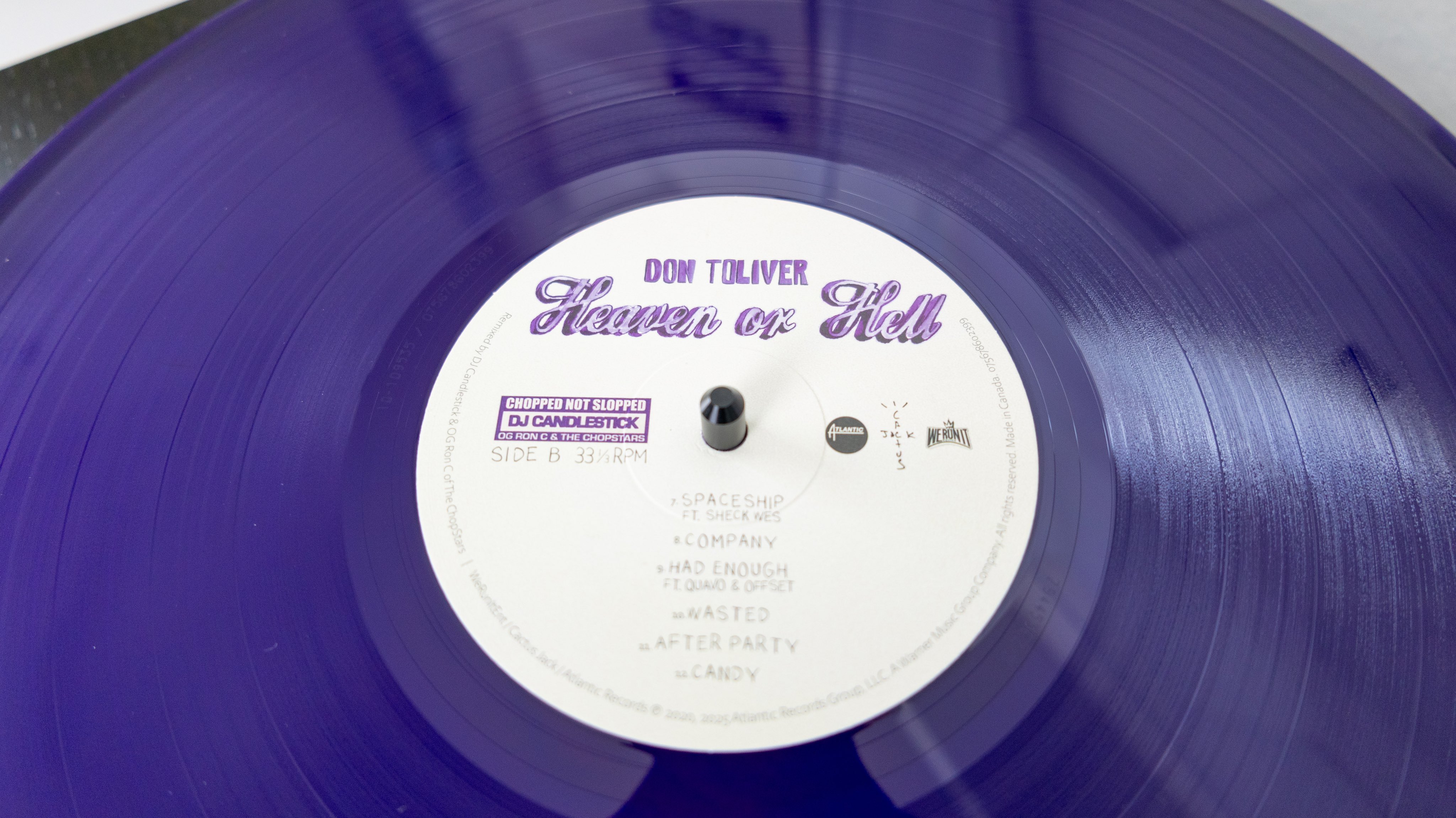 Don Toliver Heaven Or Hell LPレコード Vinyl Don Toliver Heaven or Hell LP (Clear Vinyl)