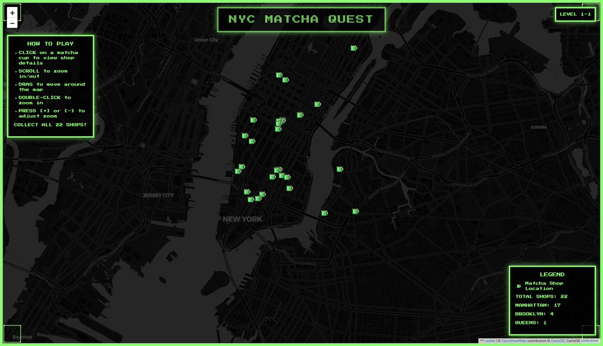 rabbit_hmi's tweet photo. vibe coding ✅

"I built a fully functional, aesthetic matcha map of NYC using just one prompt in rabbitOS. No code, no design tools—just AI and some creative direction."

the map: https://t.co/XFUGHGbO3h

read about it: 
https://t.co/FnISB0tMsl https://t.co/NqeoIS3NHZ