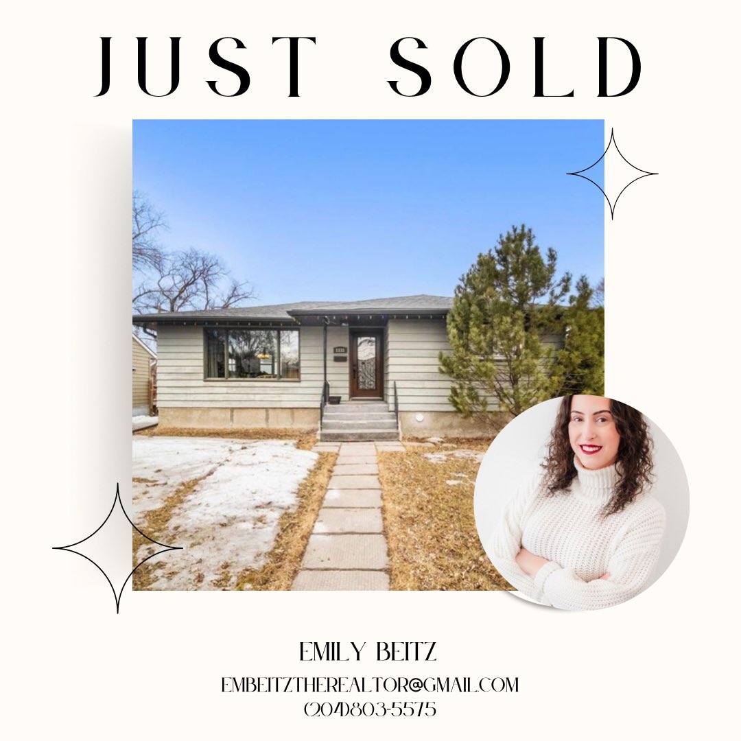RealtorEmthe's tweet image. ✨SOLD✨ Congratulations to my buyers! - Thinking of buying or selling? Give me a call (204)803-5575 #realtor #realestate #remaxhustle