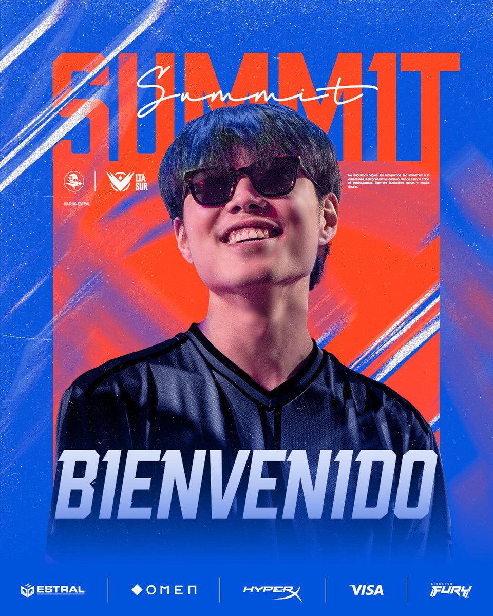 Porque la chispa sigue encendida... 🔥

Le damos la bienvenida oficial a <a href="/Summit_lol/">우태 Summit</a>, quien es nuestro nuevo toplaner para #LTASul.

Damos as boas-vindas oficialmente ao <a href="/Summit_lol/">우태 Summit</a>, que é o nosso novo toplaner para o #LTASul.
Hagamos grandes cosas juntos. 🏆

#GoIE #DeEsteLado