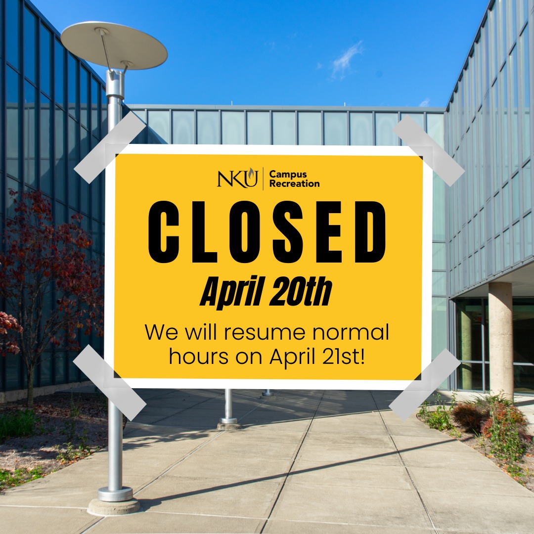 nku_camprec's tweet image. 🪴 CLOSED APRIL 20th! 🪴

NKU Campus Rec will be closed on April 20th, 2025! Regular hours will resume on April 21st, 2025! We can&apos;t wait to see you at the Rec! 😎

#NKUCampusRec #springhours