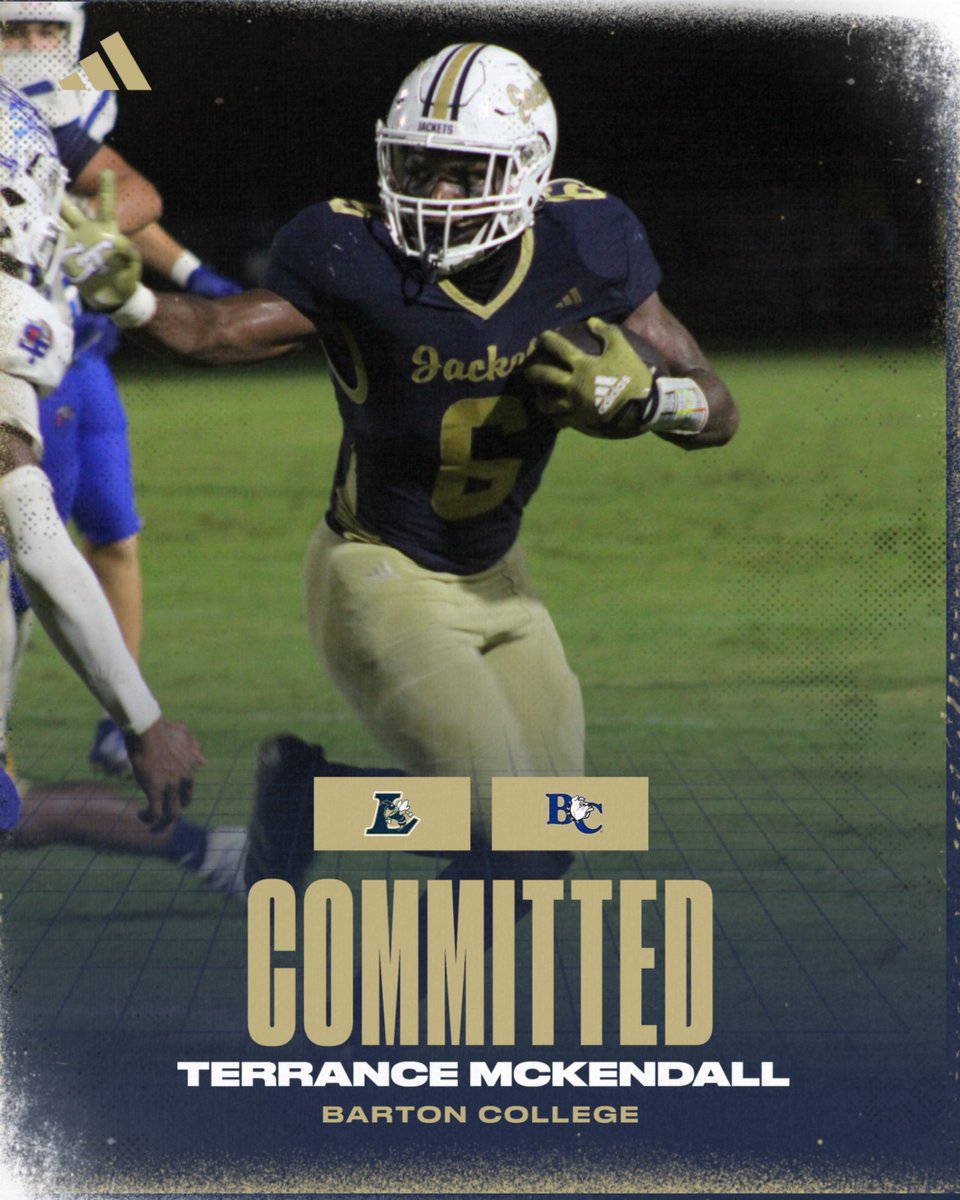 Athletics_LCHS's tweet photo. Congratulations to Terrance McKendall on his commitment to @bartoncollegefb @bartoncollege @lc_jacketsfb #jacketpride #togetherweswarm #onceajacketalwaysajacket https://t.co/25335Z06Ps