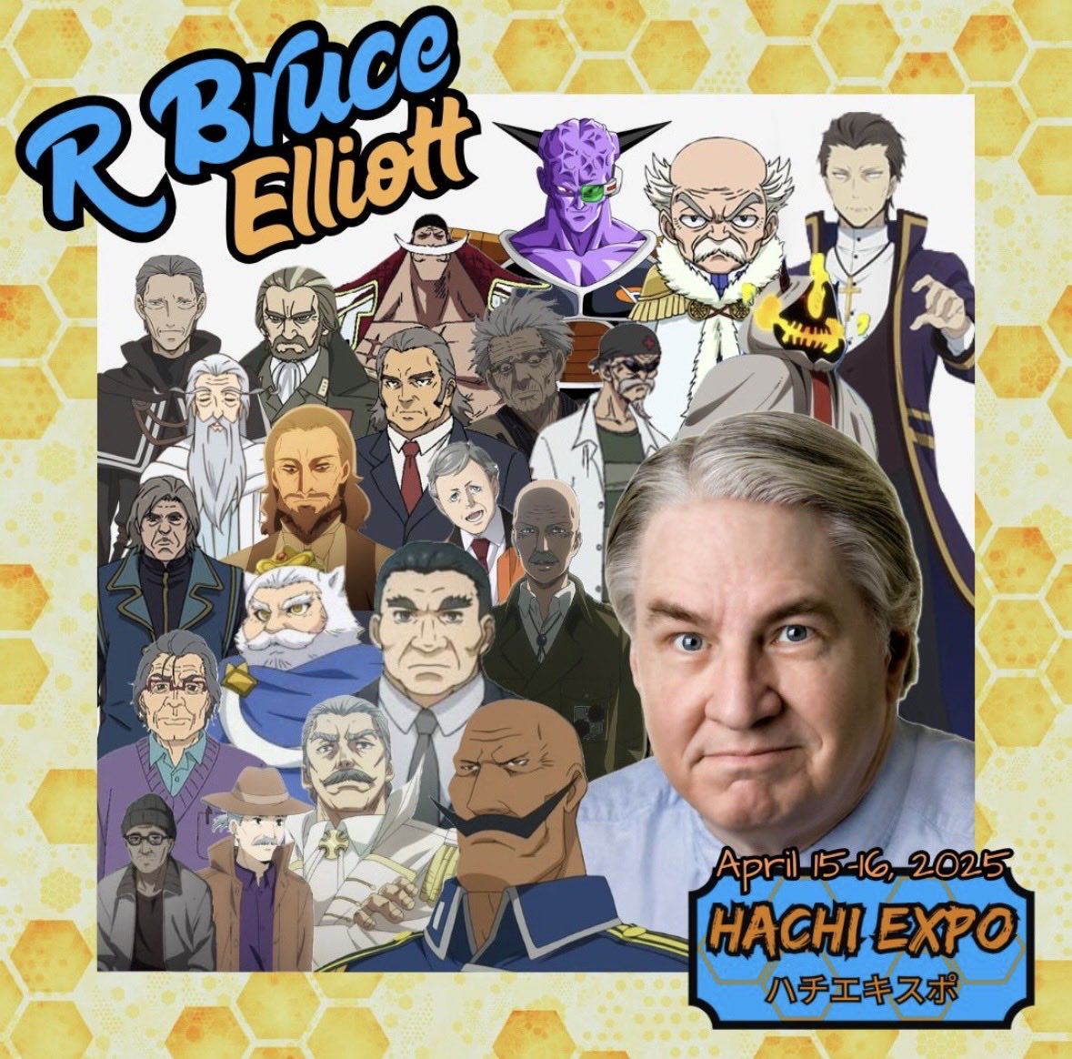 RBruceElliott1's tweet photo. HEY, N. TEXAS ANIME FANS - COME SEE ME NEXT WEEK! I'm about to be a guest at a con VERY close to home! Next Tue-Wed, Apr 15-16, 10am-4pm, I'll be at HACHI EXPO in BLDG. C at DALLAS COLLEGE EASTFIELD CAMPUS in MESQUITE, TX! It's gonna be great - &amp; FREE - so COME ON OUT! #HachiExpo https://t.co/peNdKhjTwZ