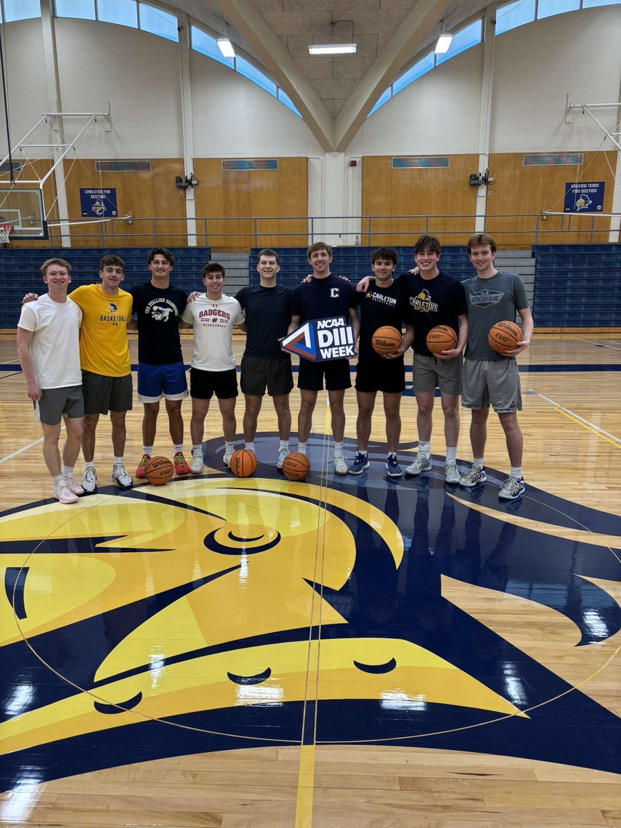 Carleton Men’s Basketball (@carletonmbball) on Twitter photo Celebrating our student-athletes as a part of #D3Week Proud member of <a href="/NCAADIII/">NCAA Division III</a> Celebrating our student-athletes as a part of #D3Week Proud member of <a href="/NCAADIII/">NCAA Division III</a>