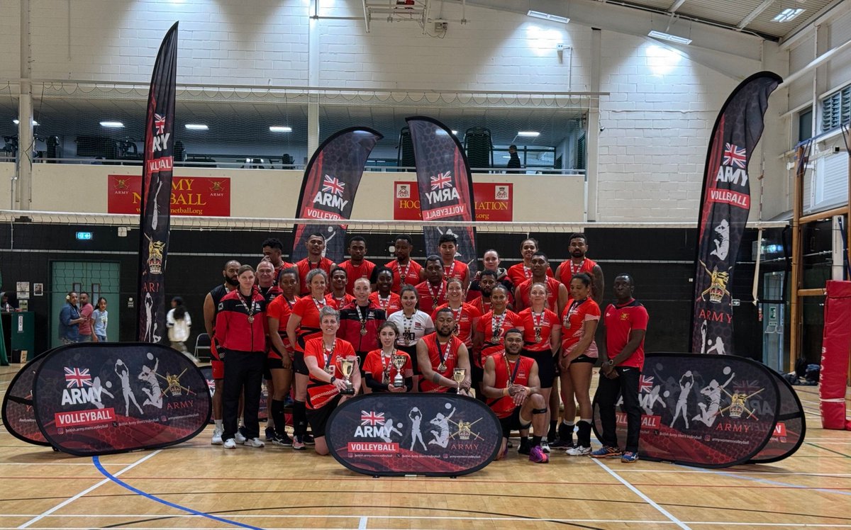 British Army Men's Volleyball (@britisharmymen1) on Twitter photo It's a clean sweep.
All 3 Army Volleyball teams dominated the 2025 Inter Services Championship at AGSC with comprehensive, assured wins over the RAF and RN.
More history made — Army pride on show. #ThisIsBelonging
<a href="/VballEngland/">Volleyball England</a> <a href="/ArmySportASCB/">Army Sport</a> It's a clean sweep.
All 3 Army Volleyball teams dominated the 2025 Inter Services Championship at AGSC with comprehensive, assured wins over the RAF and RN.
More history made — Army pride on show. #ThisIsBelonging
<a href="/VballEngland/">Volleyball England</a> <a href="/ArmySportASCB/">Army Sport</a>