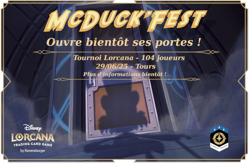 LorcaTours's tweet photo. L'association Lorca'Tours vous annonce son premier gros tournoi Disney Lorcana TCG !
Il aura lieu le 29 Juin et se tiendra  à la salle des fêtes de Sainte- Radegonde, *8 rue de Sainte Radegonde 37100 Tours !

Plus d'informations très prochainement ! https://t.co/ijSrFBWHd5