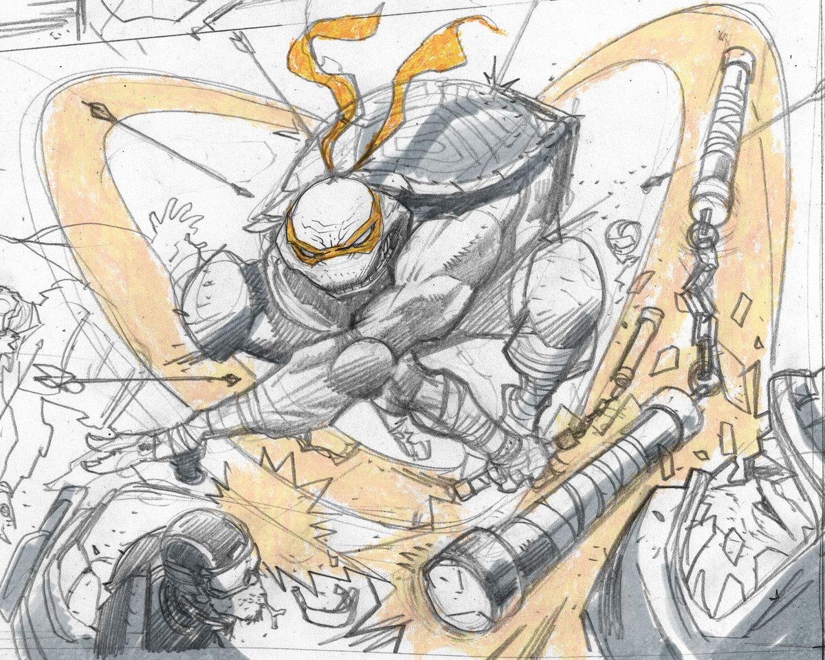juaneferreyra's tweet image. Mickey!! #tmnt #9. pencils.