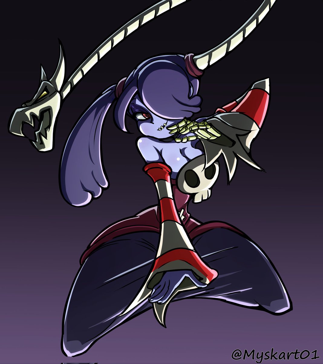 Squigly
Likes♥️and RTs🔄are appreciated.
#Skullgirls 
#skullgirlsfanarts
#fanart