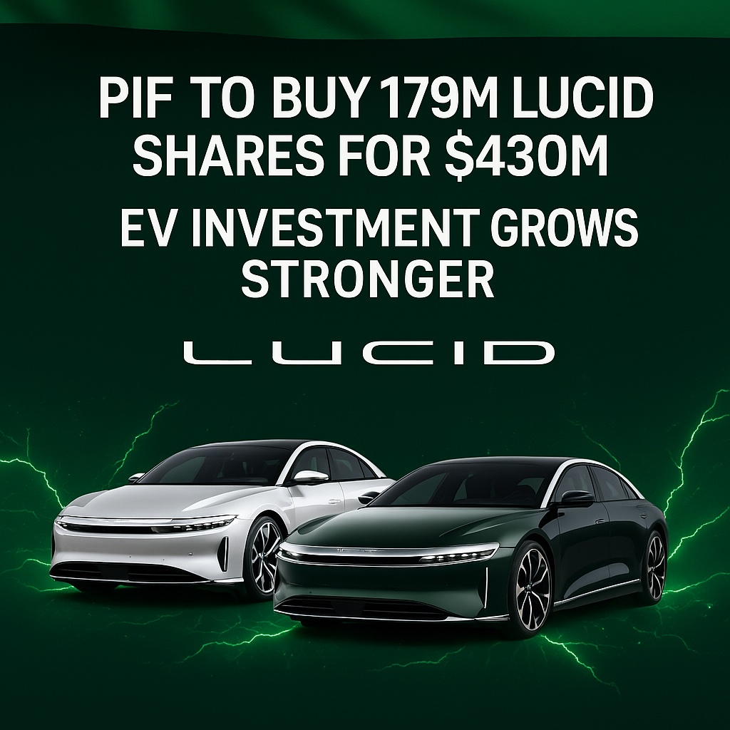 New Filling Posted
🇸🇦 Saudi (PIF) just locked in a deal to buy 179M shares of Lucid Motors ( $LCID ) for $430M!

Settlement by 2030, tied to Lucid’s $1.1B convertible note offering.
PIF continues to double down on EVs! ⚡
ir.lucidmotors.com/sec-filings/se…