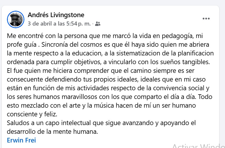 erwinfrei's tweet photo. Dicen que la mayor y mejor recompensa de un profesor es el reconocimiento de sus estudiantes... https://t.co/kJ80IB4LX7