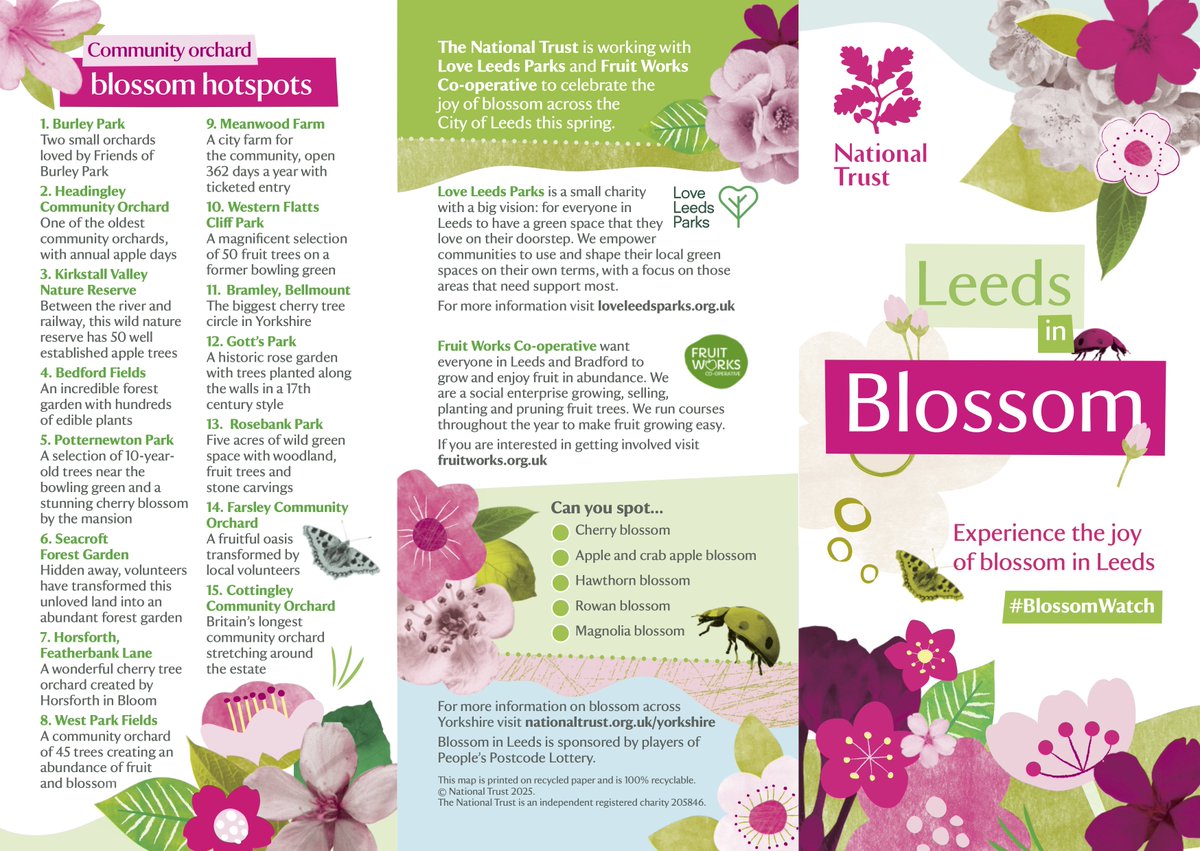 Love Leeds Parks (@loveleedsparks) on Twitter photo The ☀️ is shining and blossom is blooming! 🌸 Join us in celebrating #LeedsinBlossom with the launch of our new blossom map! Download your copy at tinyurl.com/2jkftsjf <a href="/nationaltrust/">National Trust</a> <a href="/FruitWorksCoop/">Fruit Works</a> <a href="/LeedsParks/">Leeds Parks</a> The ☀️ is shining and blossom is blooming! 🌸 Join us in celebrating #LeedsinBlossom with the launch of our new blossom map! Download your copy at tinyurl.com/2jkftsjf <a href="/nationaltrust/">National Trust</a> <a href="/FruitWorksCoop/">Fruit Works</a> <a href="/LeedsParks/">Leeds Parks</a>