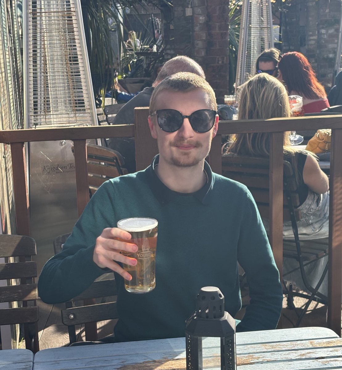 Is everyone enjoying the sun? Calan is! 

Cheeky pint after a hards day work … garden is ready and waiting for you. And don’t worry when the sun goes away, our heaters will keep you toasty 
Open from 8am, A la Carte from 12pm and brunch 10am-5pm … decisions decisions