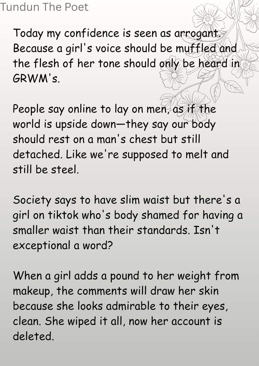 Olatundunbeauty's tweet photo. #poem #poems #poemsthathithard #poemstocryto #poemsthatmakeyoucry #poetryisnotdead #poetryislife #poemoftheday #sadpoems #sadpoetry #deepqoutes #deeppoems #deeppoetry #sadqoutes #quotes #quoteswithdeepmeaning #art #funnyvideoes #comedy #gotd #bestpoets #bestppoems #bookquotes https://t.co/FKnx0aC8ec