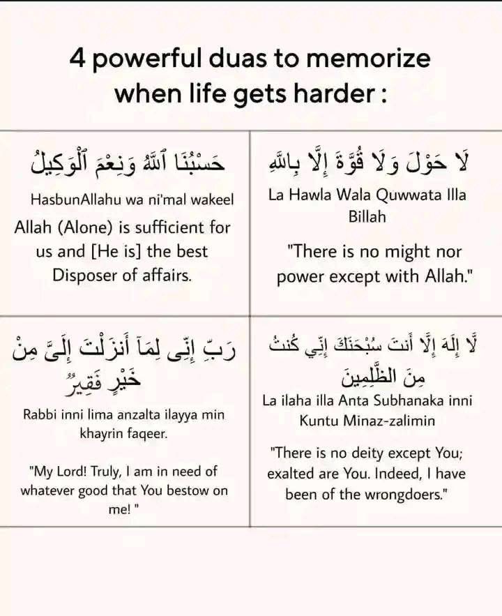 _strivingmuslim's tweet photo. 4 powerful duas to memorize when life gets harder https://t.co/fb6tSNHc7Q