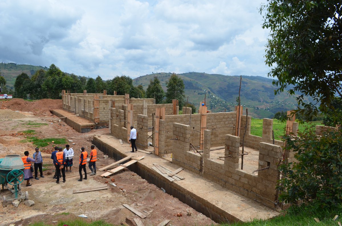Today, District leaders conducted an inspection of the ongoing construction of twin classroom blocks at Butanda SS. The contractor requested a two-month extension. But, the leaders voiced concerns about the slow pace of work at the site &amp; urged the contractor to expedite progress