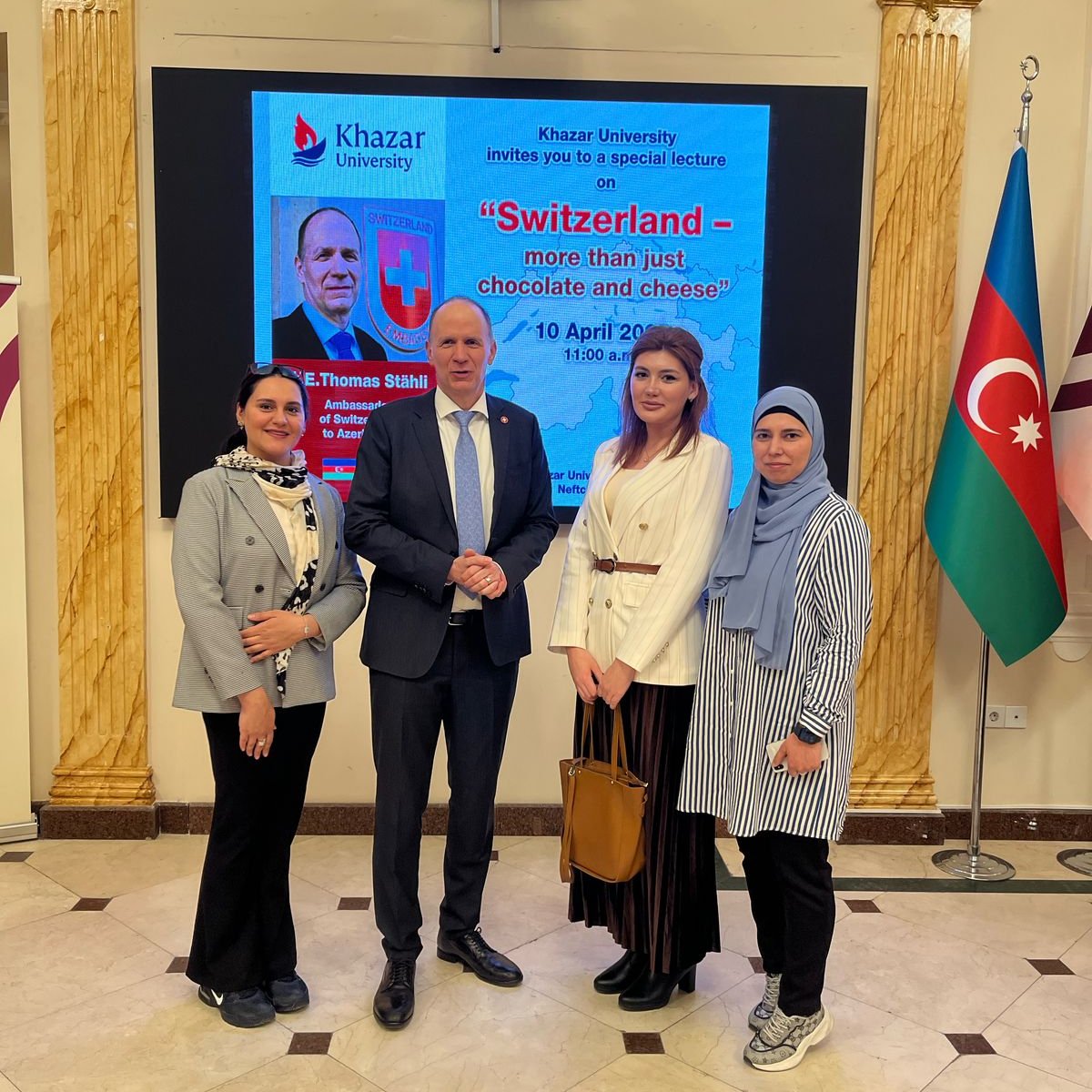 Mna_Mehdi's tweet photo. Pleased to attend today's lecture by the Swiss Amb. Mr. Thomas Stähli, gaining political insights and working knowledge on the Switzerland's life affairs. https://t.co/z8tHIqsRie