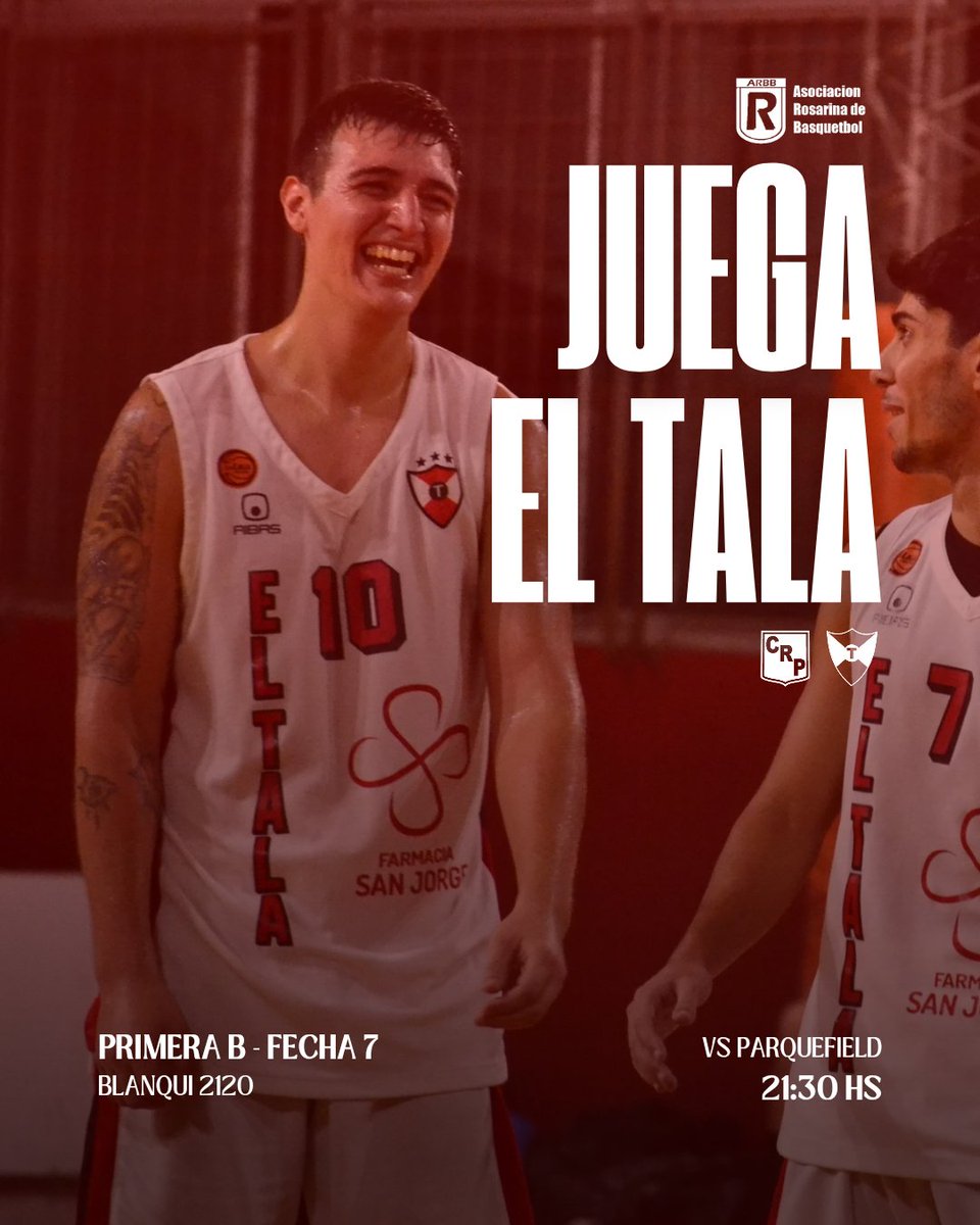 ¡Noche de Básquet! 🏀👊🏻

🗣 La #PrimeraB visita a Parquefield por la séptima fecha del torneo de ascenso 

#VamosRojo🔴