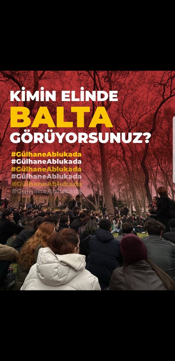Korkunuzdan ne yapacağınızı şaşırdınız artık...#gulhaneablukada