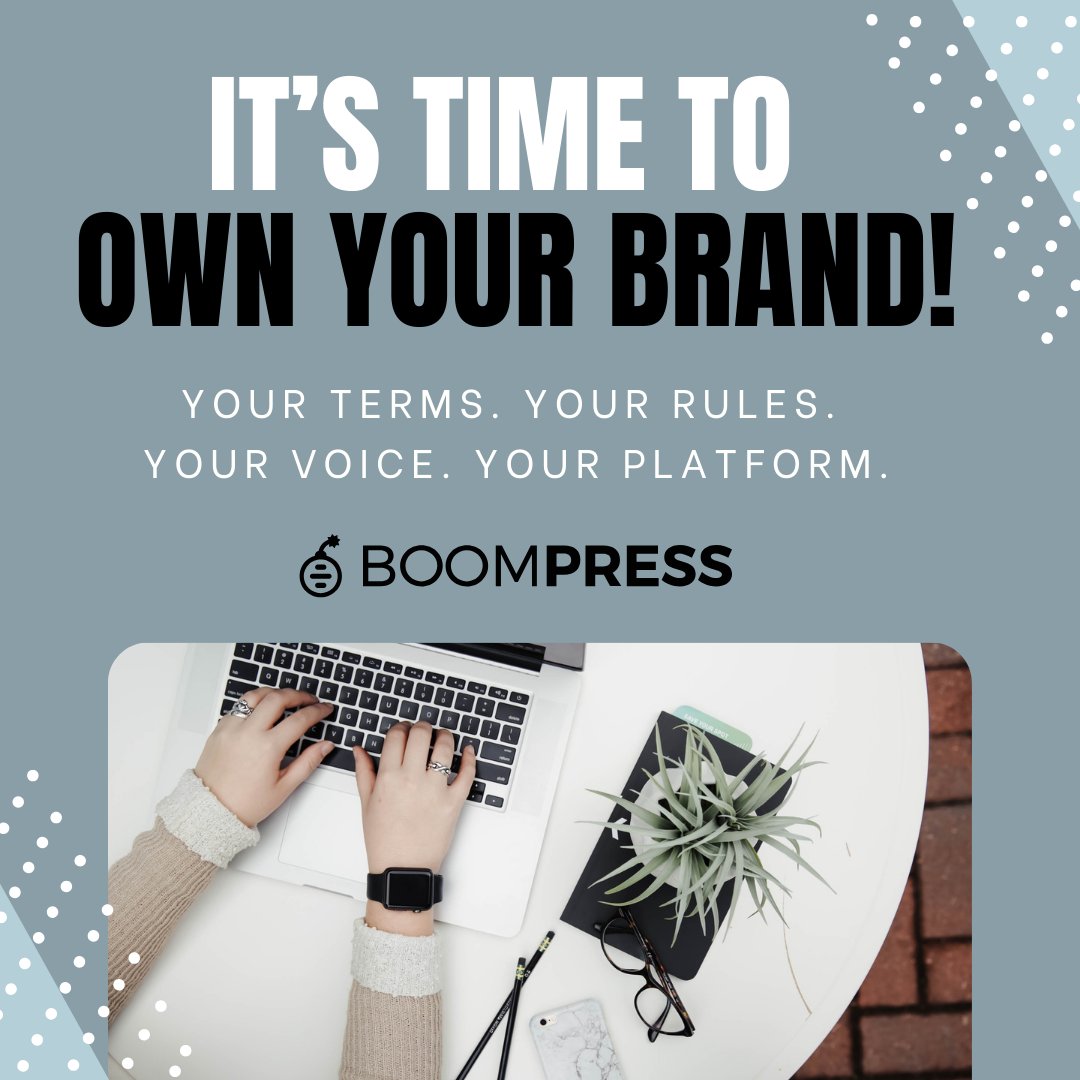 BoomPressInc's tweet image. ⏰ Take control of your BRAND EXPERIENCE- from the content to the community! You have the power to build the brand the way you want! The time is now!
Don't wait until the season starts- let's talk today about how we can get you started!
#BoomPress #TechforCreators #Branding