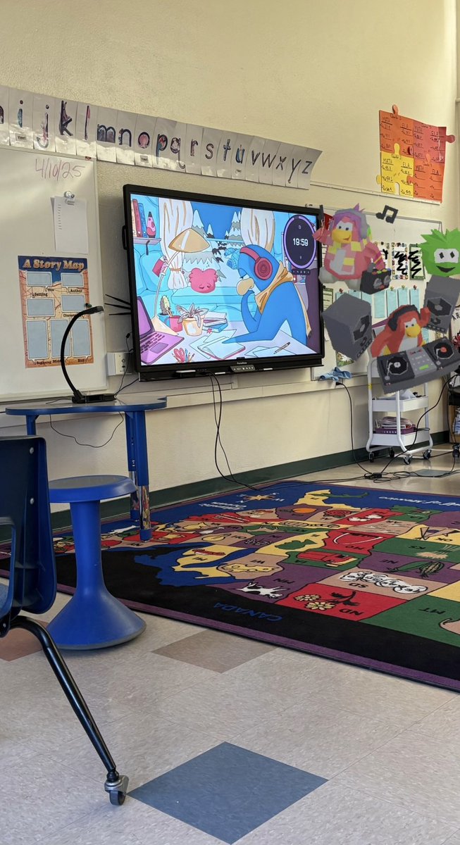 For those who don’t know, I’m a student teacher in my last semester before I am certified to be a full-time teacher! 

On occasion, I let the class listen to “Club Penguin Lofi” while they work on their writing :)