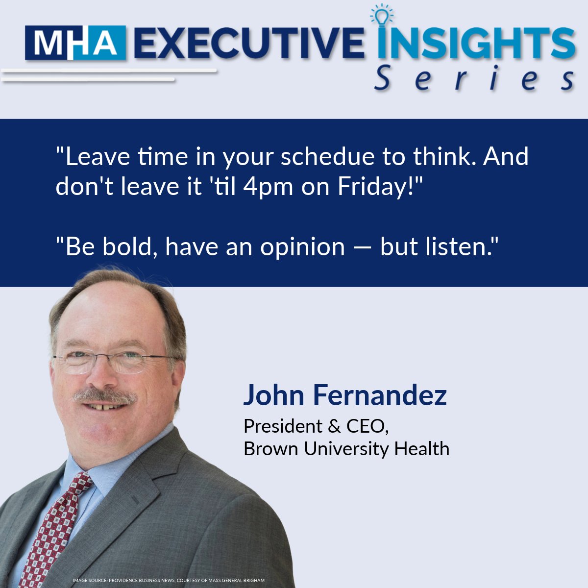 MAHealthHosp's tweet image. We were excited to have @BrownUnivHealth’s John Fernandez join us this morning for #ExecutiveInsights💡! 

He shared stories from his journey in healthcare and dropped some handy advice for our emerging leaders.

Watch the full episode here: shorturl.at/hVHTP